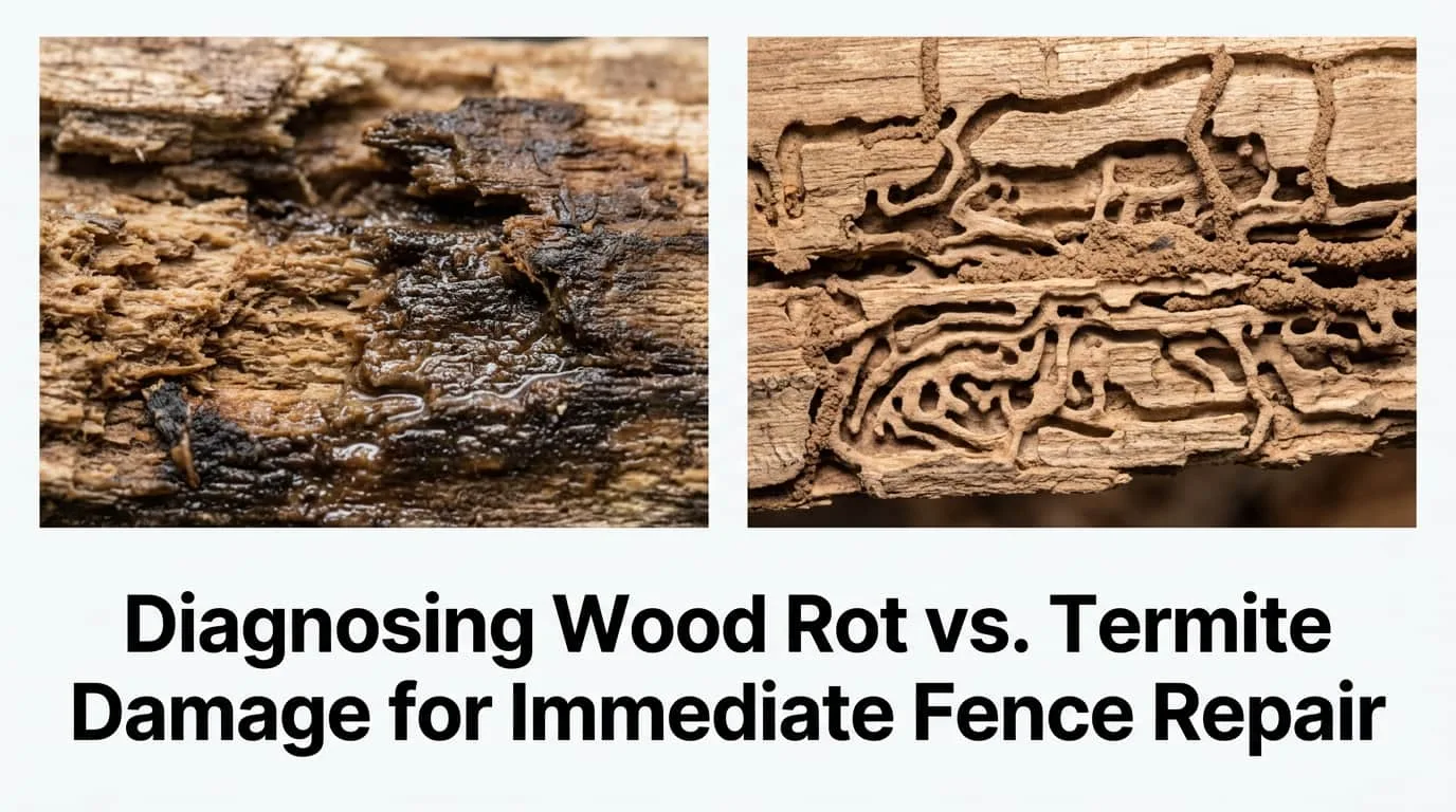 Wood Rot vs. Termite Damage: A Jacksonville Fence Guide