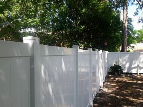 Vinyl fence