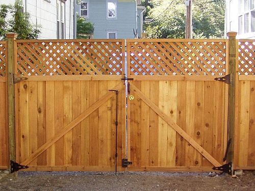 Wood gate & fence